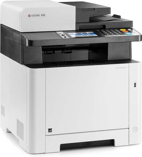 Imprimante wifi laser couleur Kyocera Ecosys M5526cdw. Tout-en-un : scanner, fax, copie. Impression smartphone, tablette