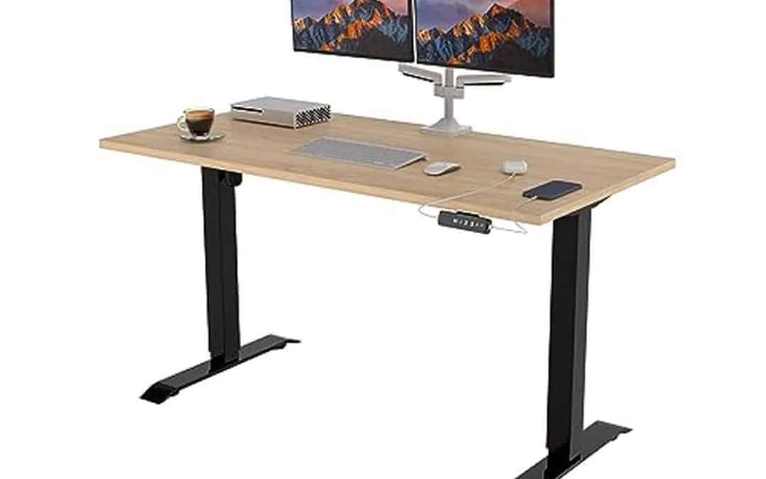 Test du bureau électrique ajustable Pokar modèle Sonoma 140x60