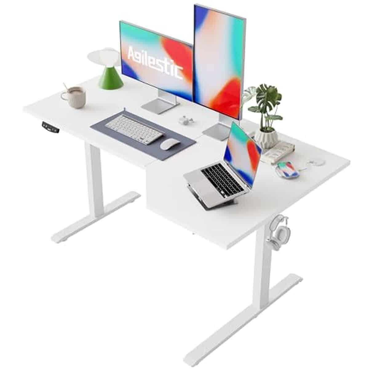 Bureau électrique Réglable En Hauteur, 180 X 80 Cm, Pour Bureau, Télétravail, Marron Rustique - Tous les bureaux