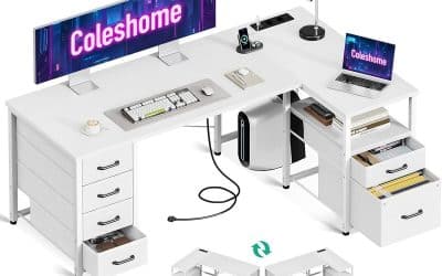 Test : bureau d&rsquo;angle Coleshome avec port USB et prises de courant