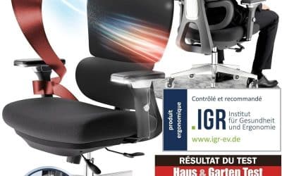 Test de la chaise de bureau ergonomique Clouvou ProSeat